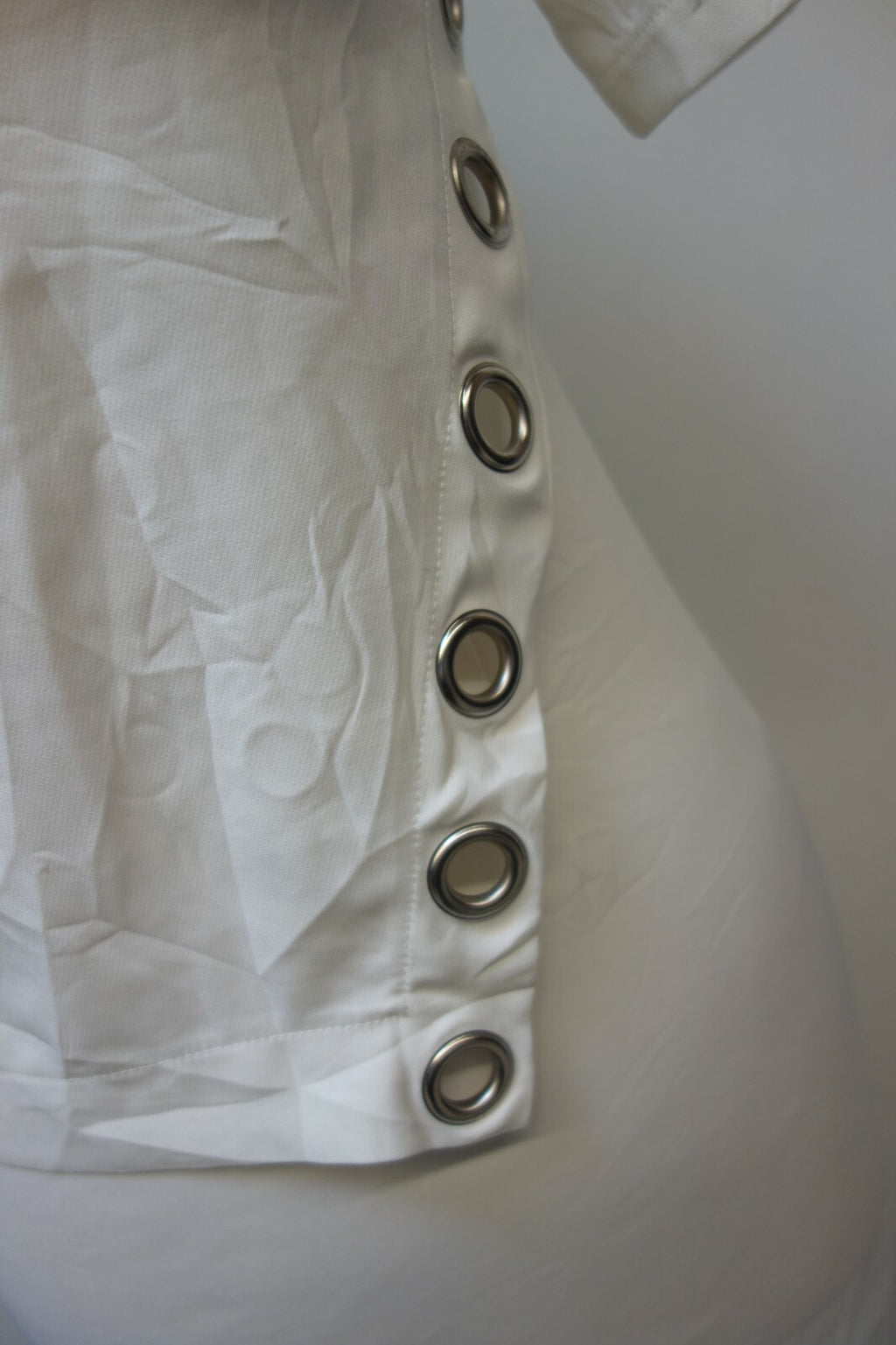 EK1143 Damen Kleid von Lee Monsan, weiß, Gr. 25