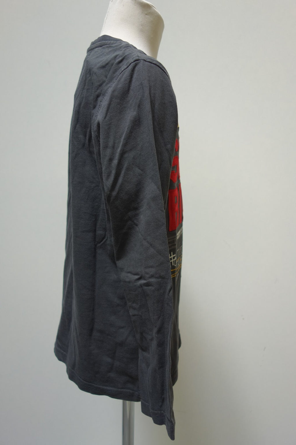 EK1810 Jungen Langarmshirt grau mit Aufdruck von C&A-Skate Nation, Größe 134/1402