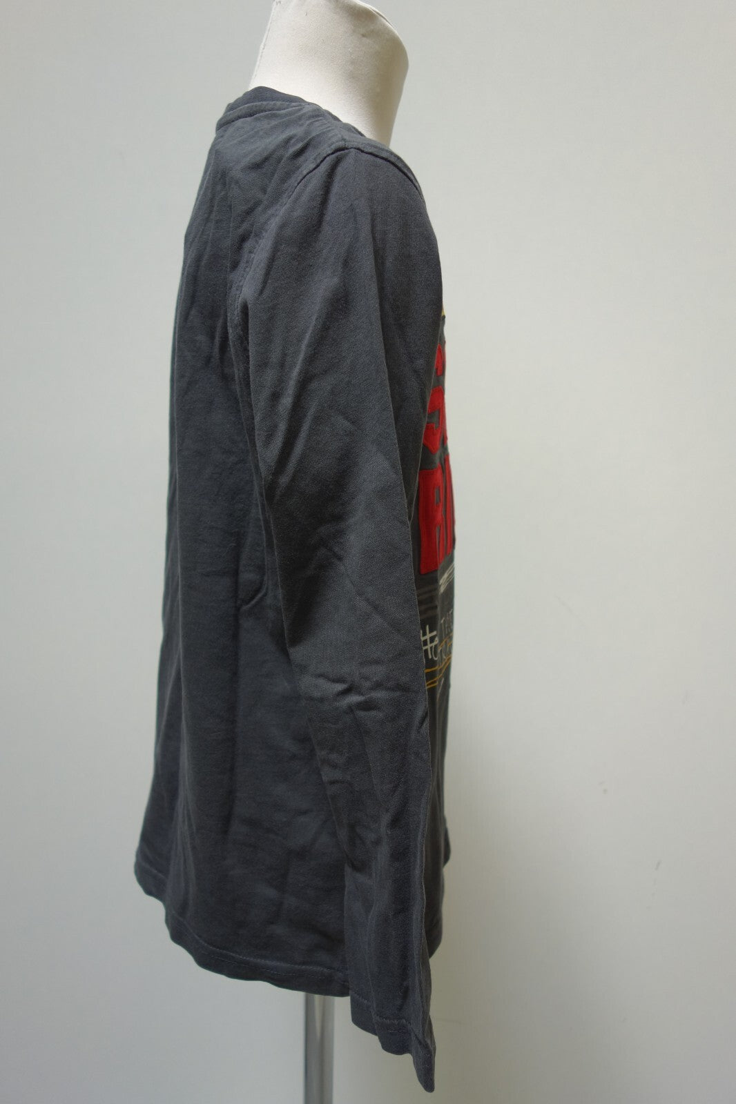 EK1810 Jungen Langarmshirt grau mit Aufdruck von C&A-Skate Nation, Größe 134/1402