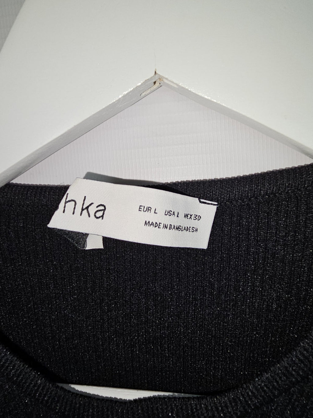 EK9734 Damen Top von Bershka, Schwarz, Gr. L2