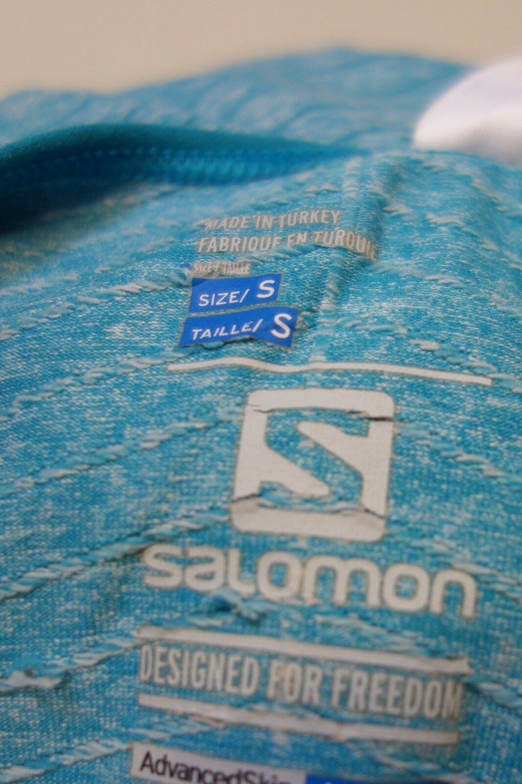 EK0566 damen Sportshirt von Salomon, türkis, S5