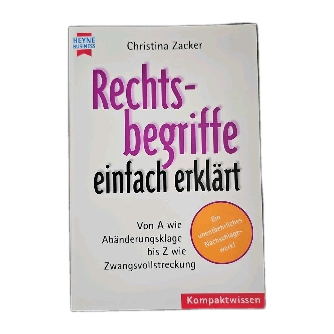 EB4481 Rechtsbegriffe einfach erklärt von Christina Zacker0
