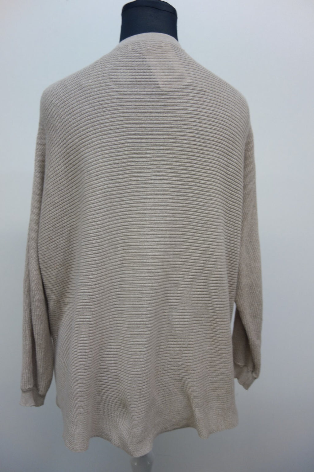 EK0788 Damen Oversize Strickjacke von Pull&Bear, beige, Gr. M3