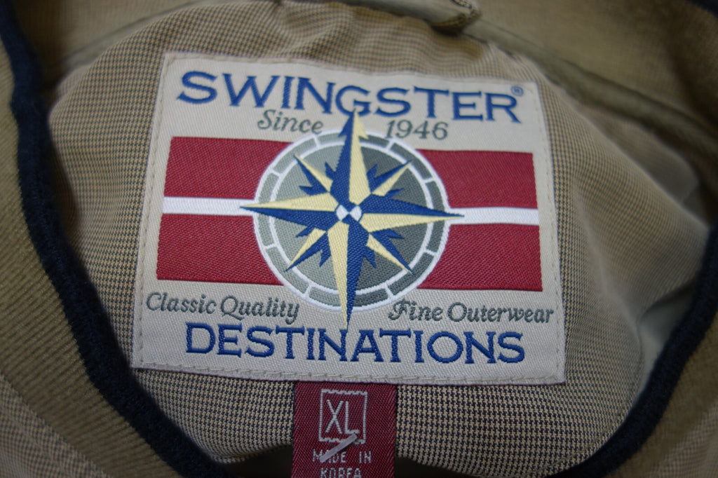 EK2280 Herren leichte Jacke "pull on" von Swingster, braun, kariert, Gr. XL5