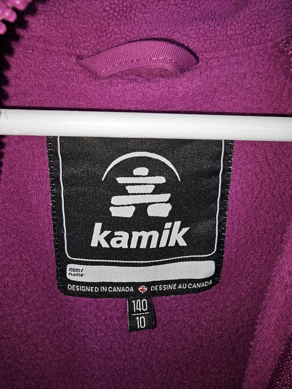 EK7672 Mädchen 2 Teilige Jacke von Kamik, Schwarz/Pink, Gr.14011