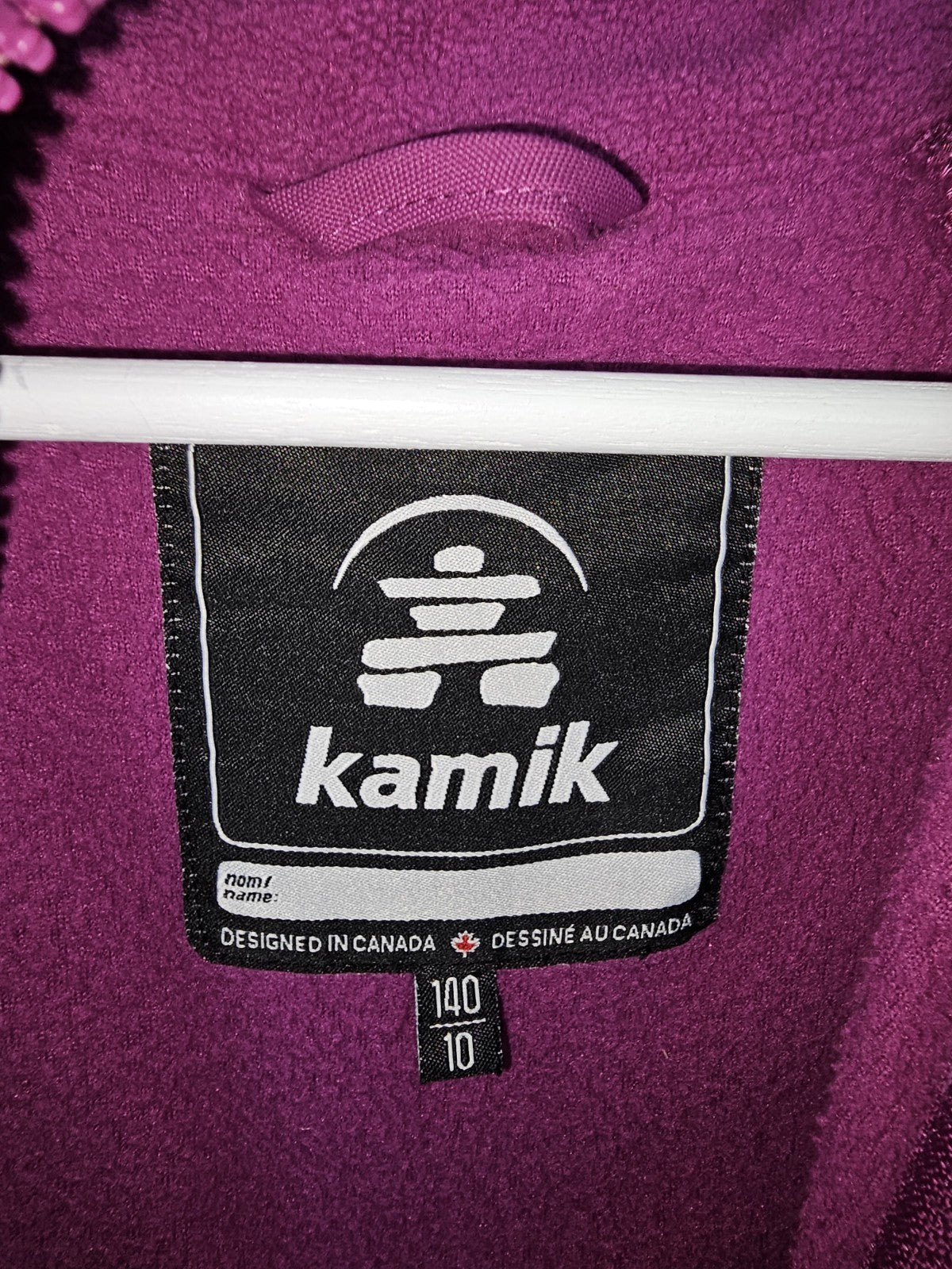EK7672 Mädchen 2 Teilige Jacke von Kamik, Schwarz/Pink, Gr.14011