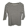 EK9110 Damen Pullover, Grau/Weiß, Gr. Ca. M/L0