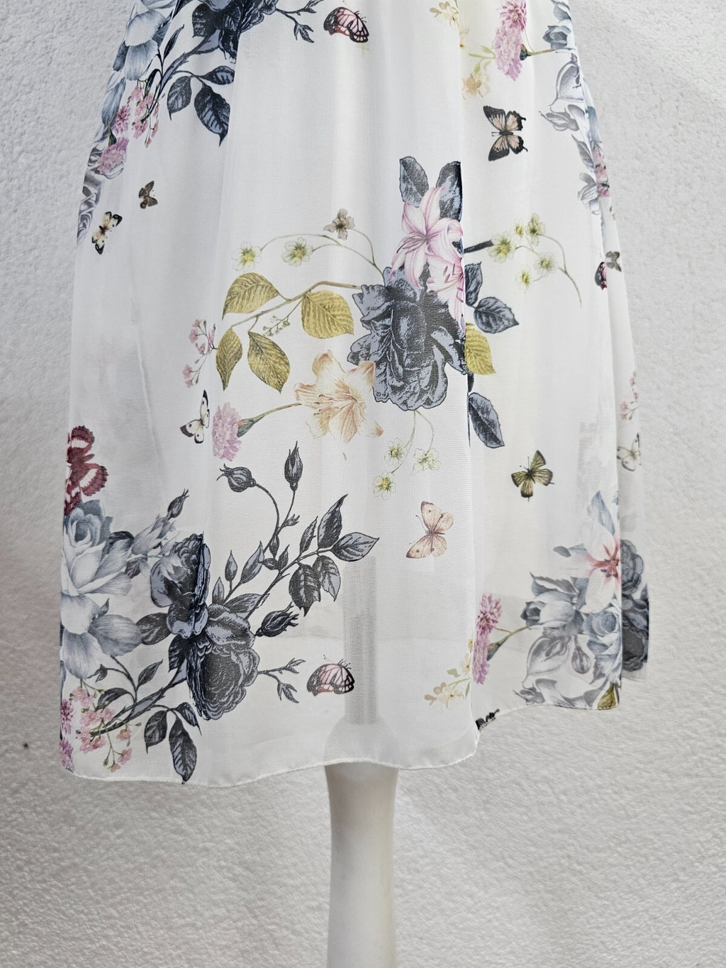 EK3894 Damen Kleid von My Hailys, weiß mit Blumen, Gr.M2
