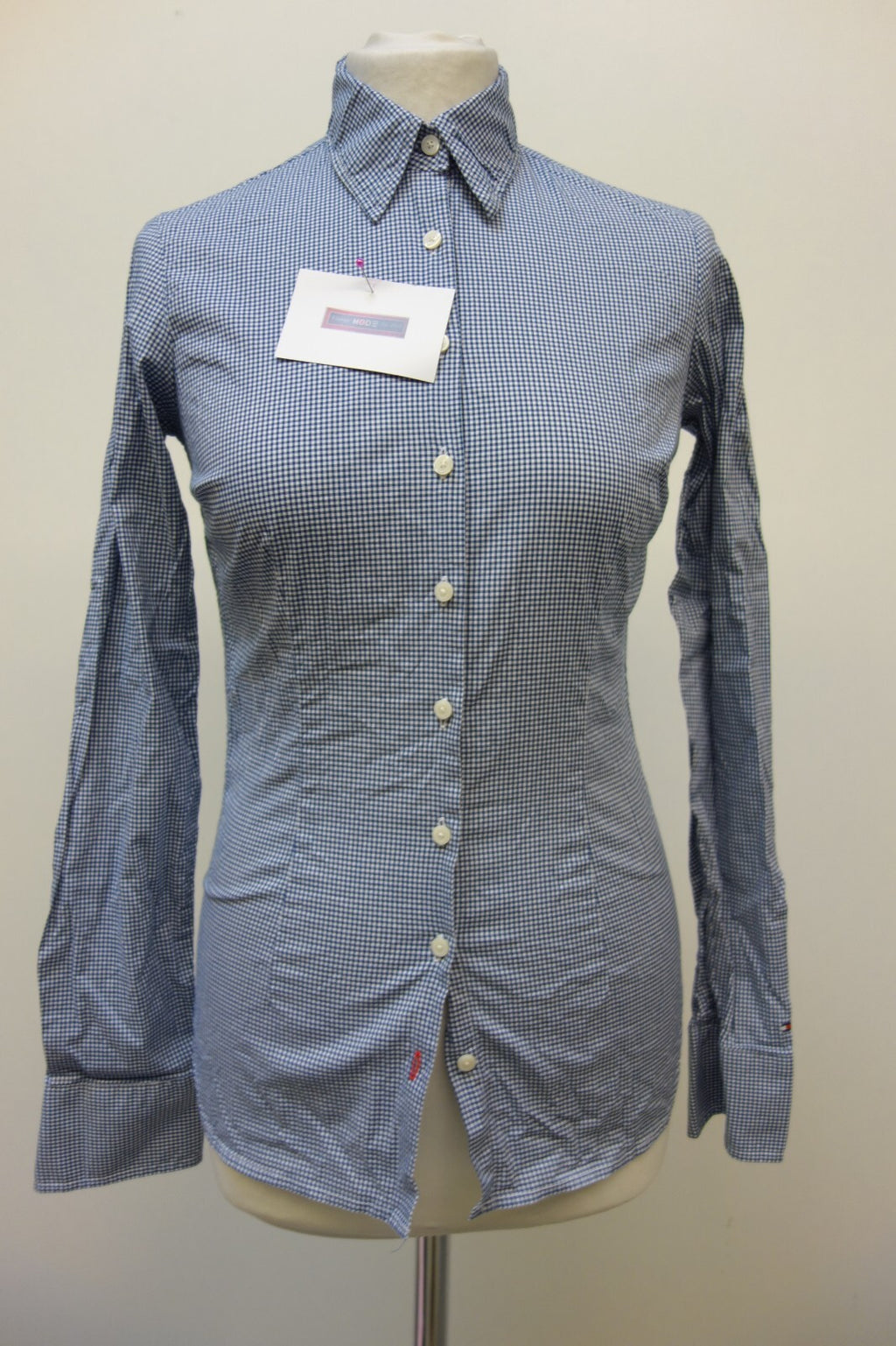 EK2528 Damen Bluse von Tommy Hilfiger, kariert, Gr. 2 (34)0