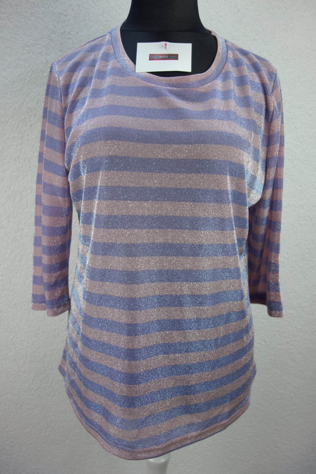 EK4090 Damen Shirt von glam, gestreift, glitzernd, Gr. 480