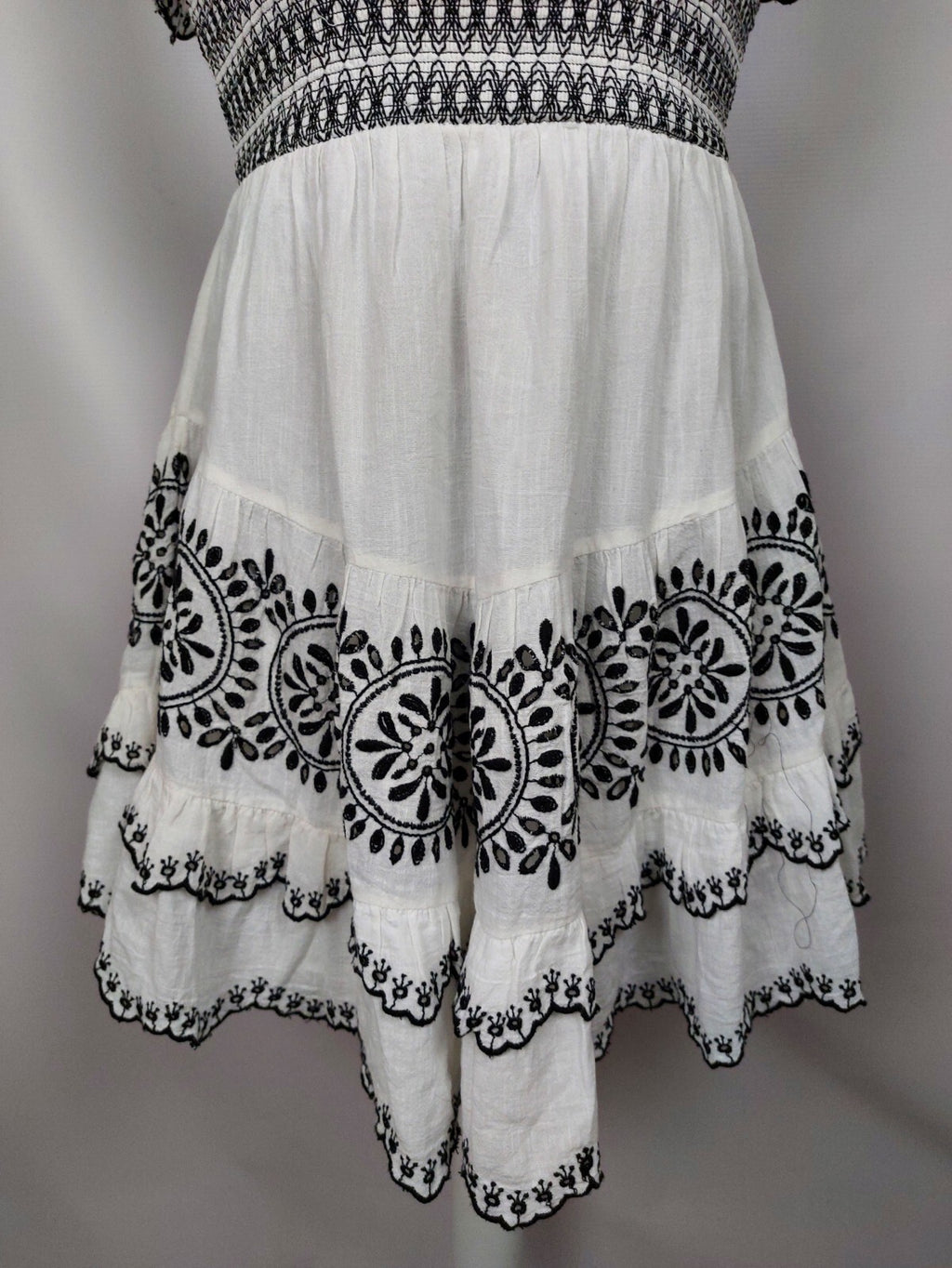 EK4856 Damen Kleid von River Island, weiß-schwarz, Gr.14(XL)2