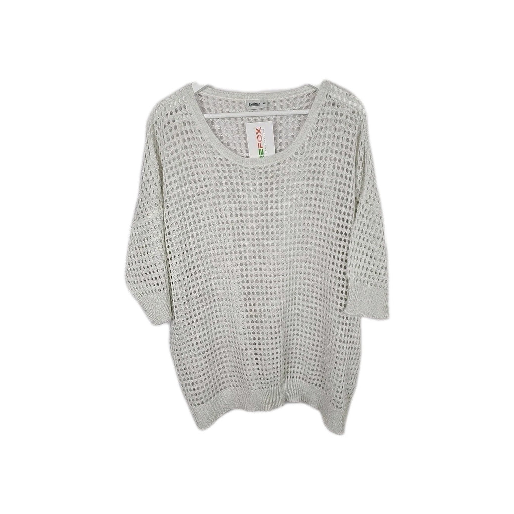 EK9485 Damen Pullover Janina Gr.48 Weiß0
