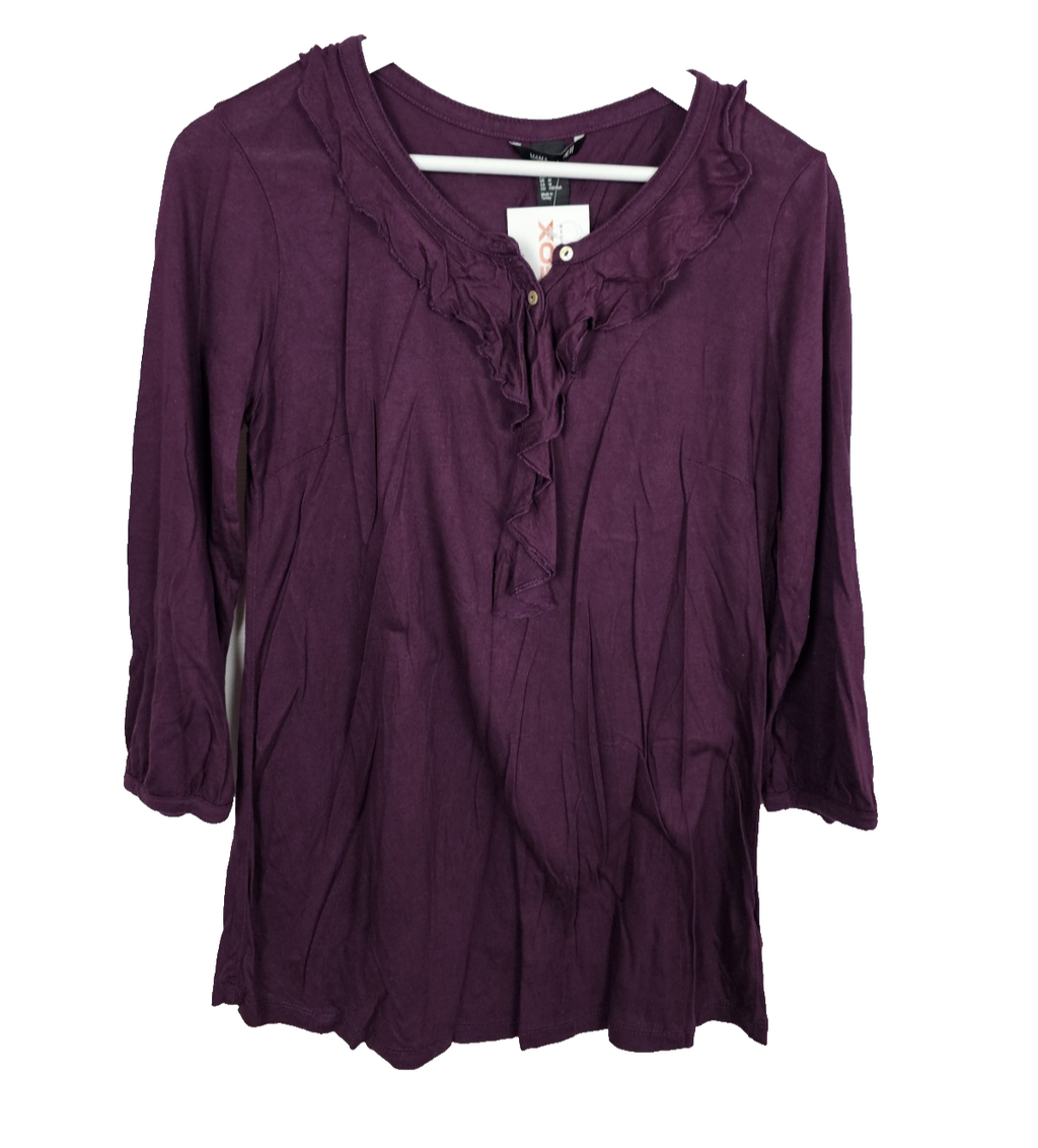 EK8226 Damen Bluse von H&M,  Weinrot, Gr. M0