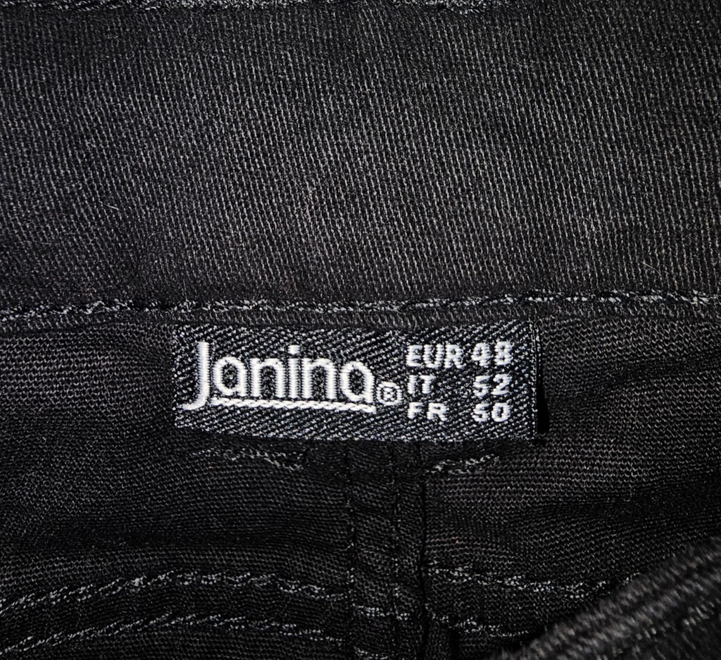 EK7343 Damen Jeans von Janina, schwarz, Gr.481