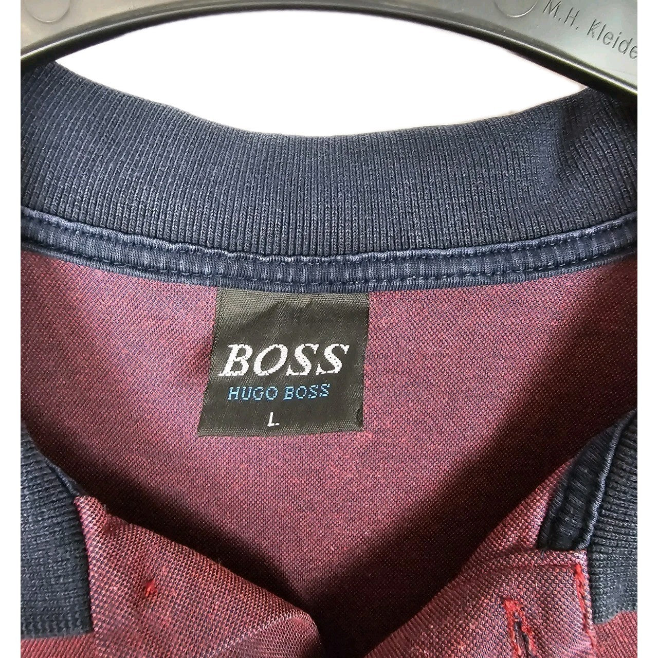 EK10671 Herren T-Shirt von Hugo Boss, Weinrot, Gr. L2