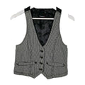 EK10900 Damen Weste von Fishbone, Schwarz-Weiß, Gr. M0