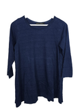 EK7612 Damen Langarmshirt von  Gudrun Sjödén, blau, Gr.S0