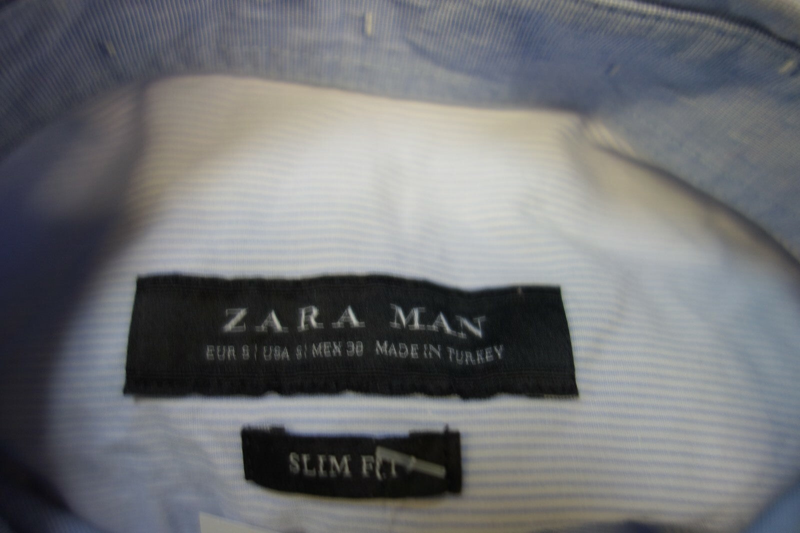 EK1640 Herren Hemd von Zara, blau, Gr. S4