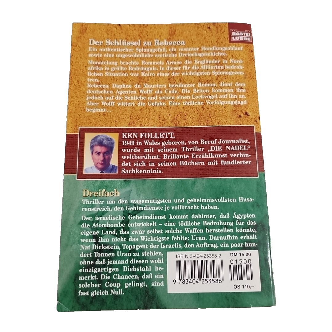 EB1261 Der Schlüssel zu Rebecca / Dreifach - Ken Follett [2 Romane in einem Band1