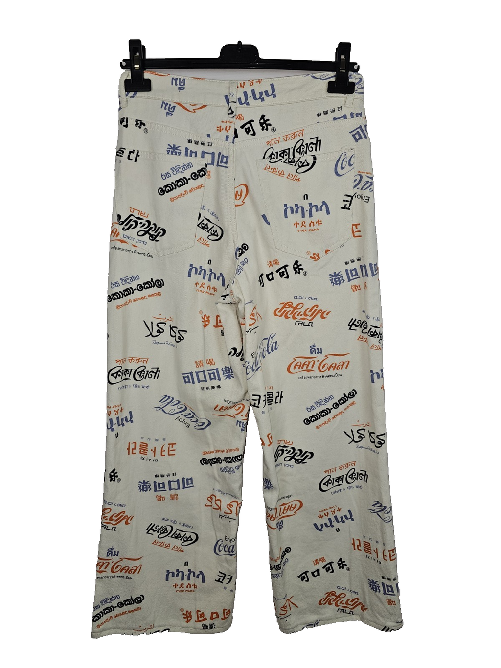 EK2769 Damen Hose von H&M, Weiß, Gr. 363