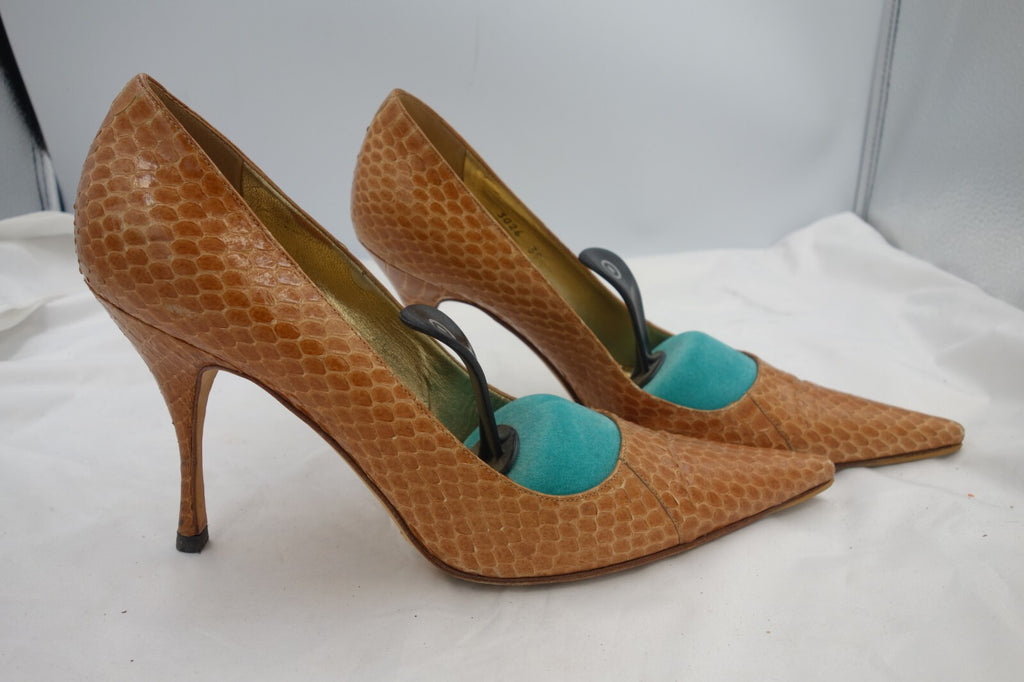 ES0067 Damen Pumps von Dolce&Gabbana, hellbraun, Gr. 39,51