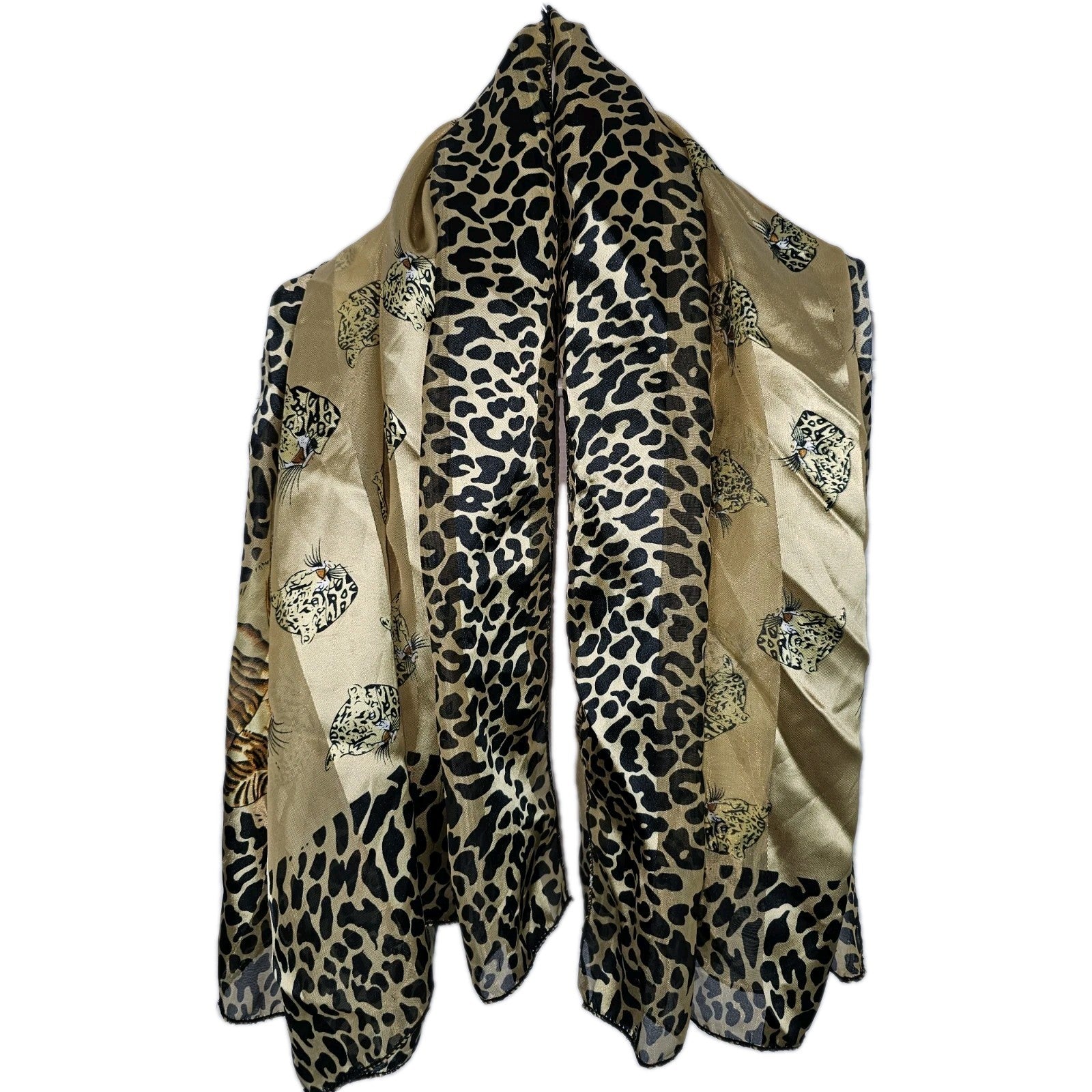 EK8143 Damen Schal Tuch, braun, Gr.97cm X 97cm0