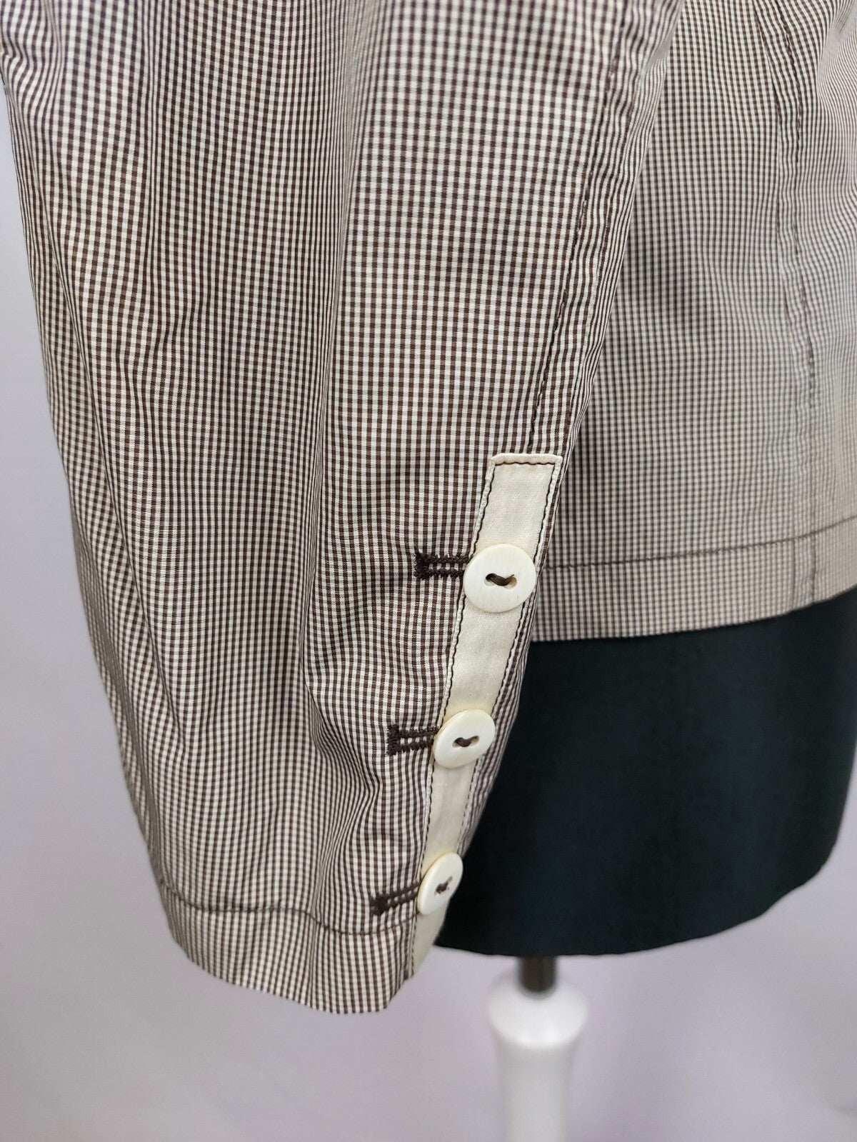 EK4892 Damen Jacke von Isabel, beige/braun kariert, Gr. 404