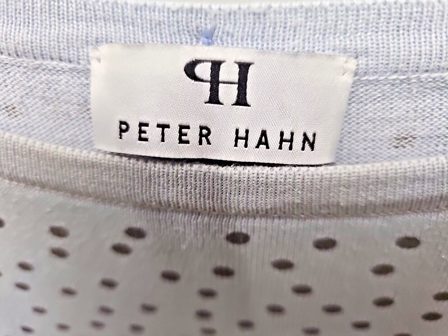 EK 4924 Peter Hahn Pullover Blau Gepunktet Gr1