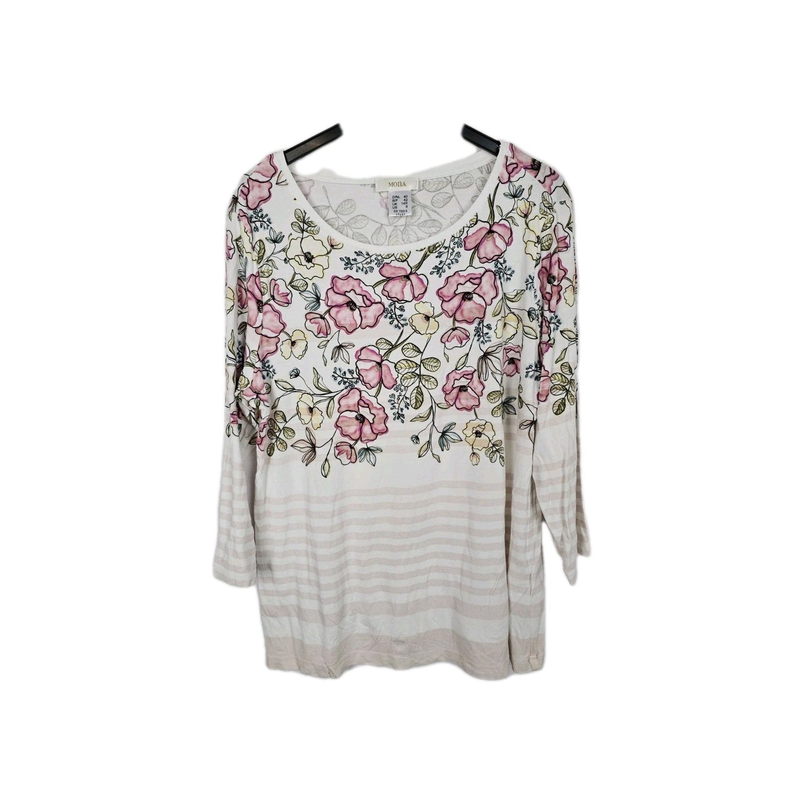 EK10640 Damen T-Shirt Mona Gr.40 Weiß0