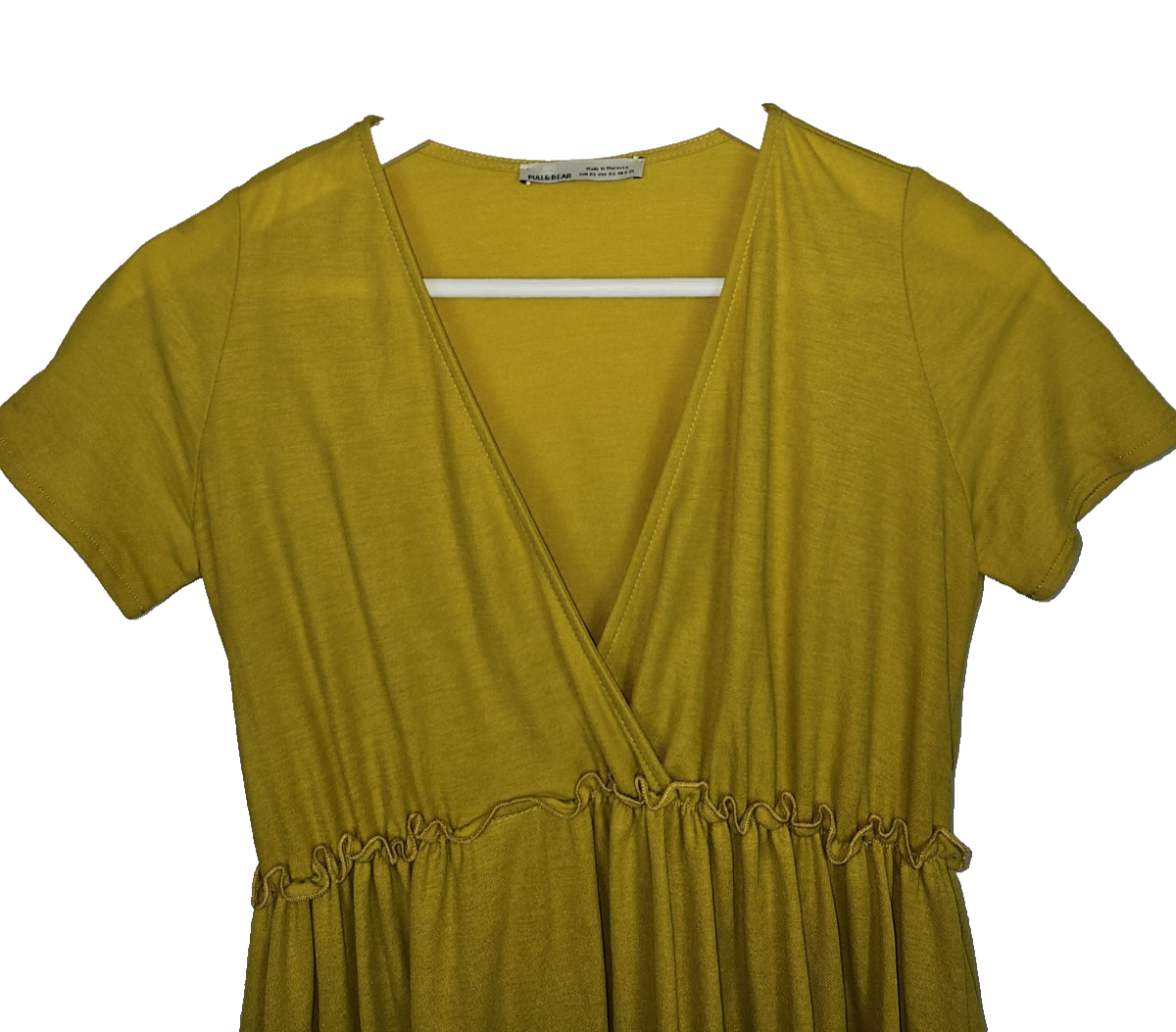 EK7087 Damen Kleid von Pull&Bear, Gelb, Gr.xs1