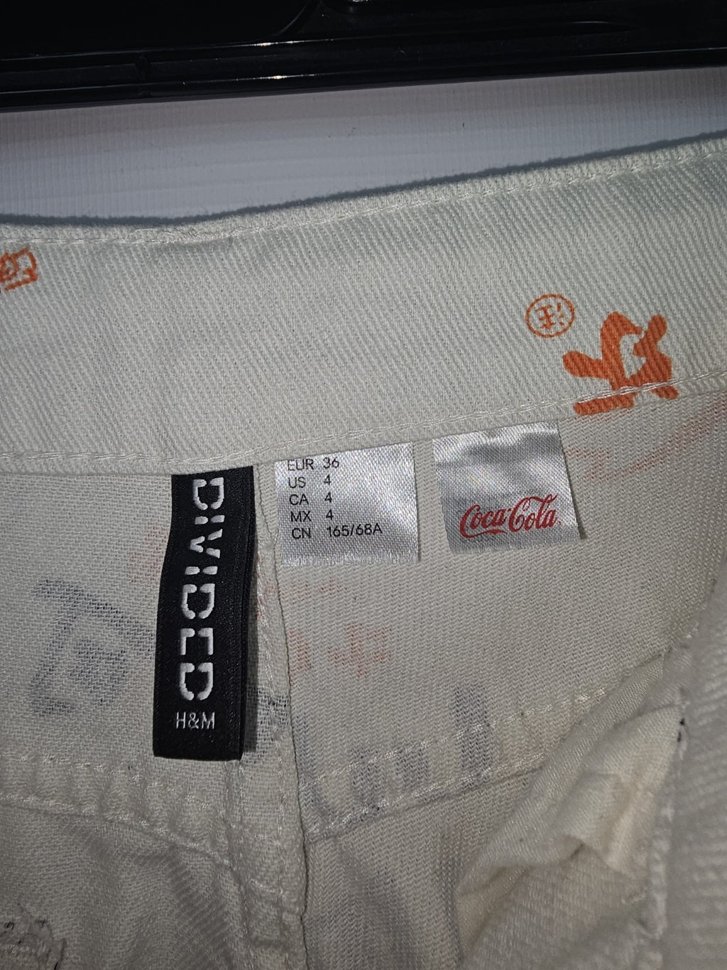 EK2769 Damen Hose von H&M, Weiß, Gr. 362