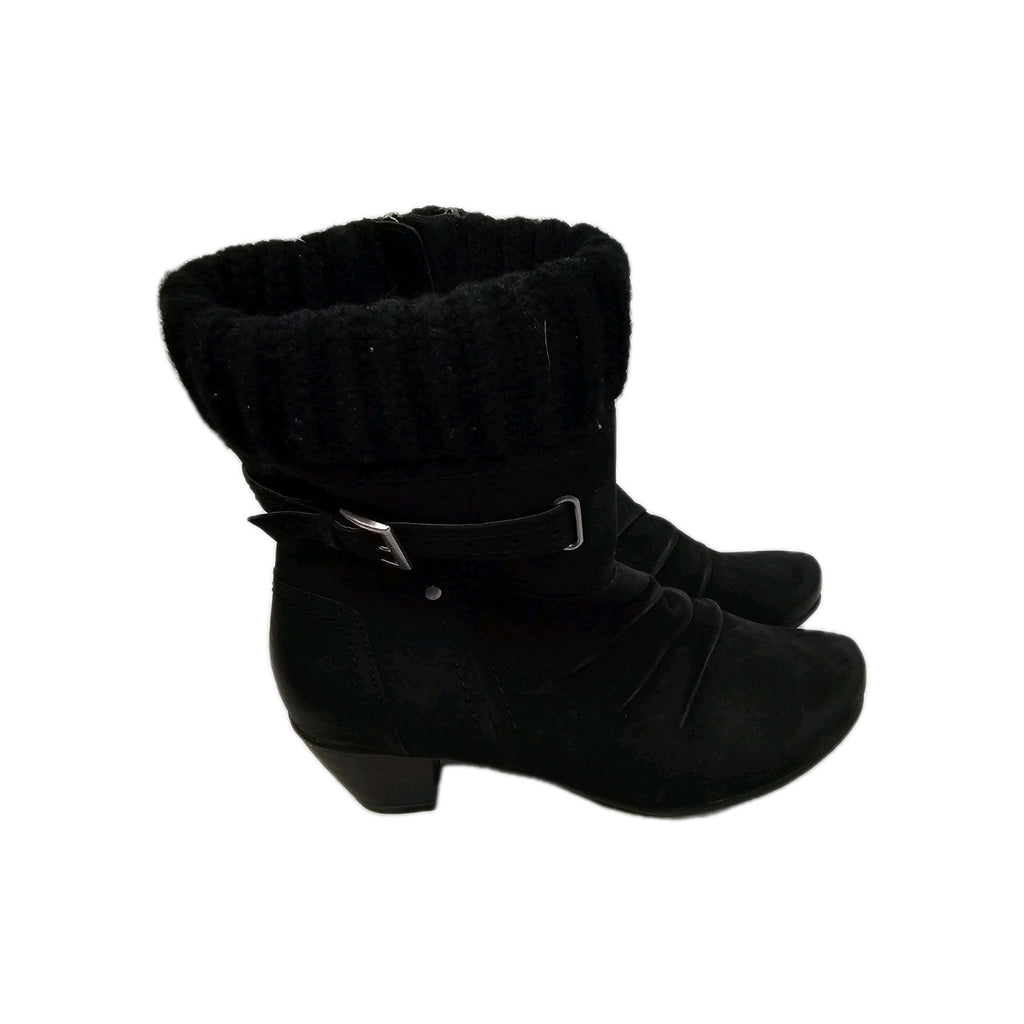 ES919 Damen Boots Gr.6½ Schwarz1