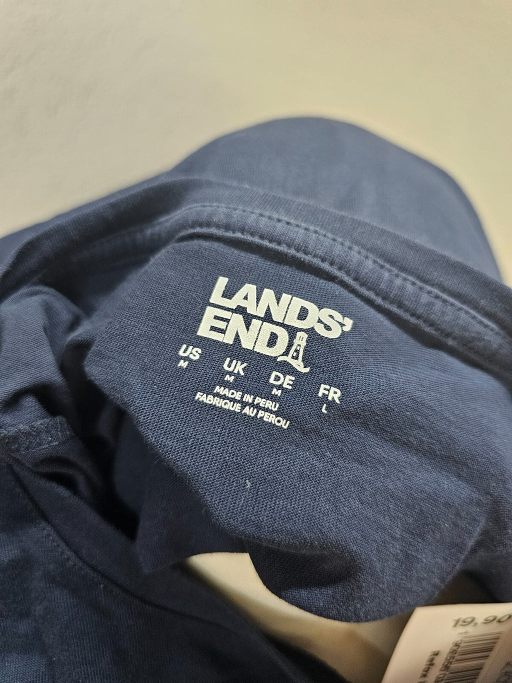 EK2709 Herren Langarmshirt von Lands End, dunkelblau, Gr. M3