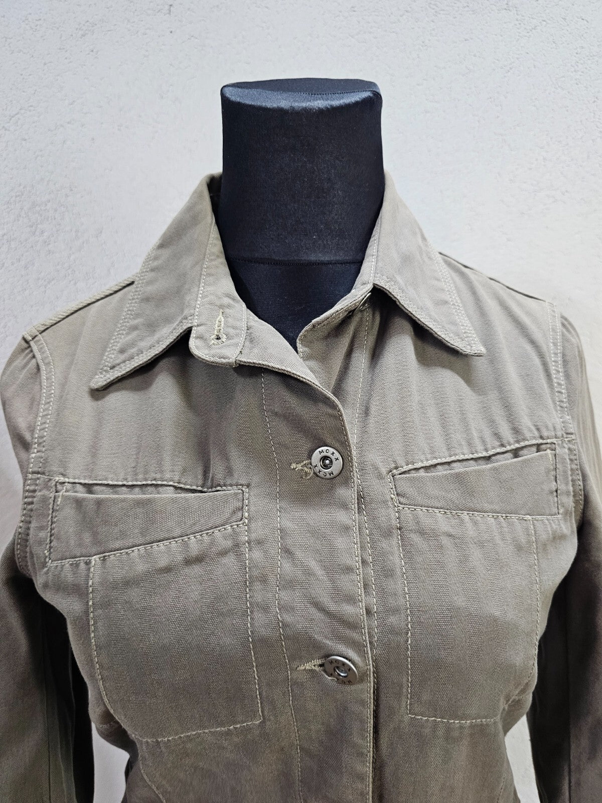 EK1480 Damen Jeansjacke von Mexx, grün, Gr.421