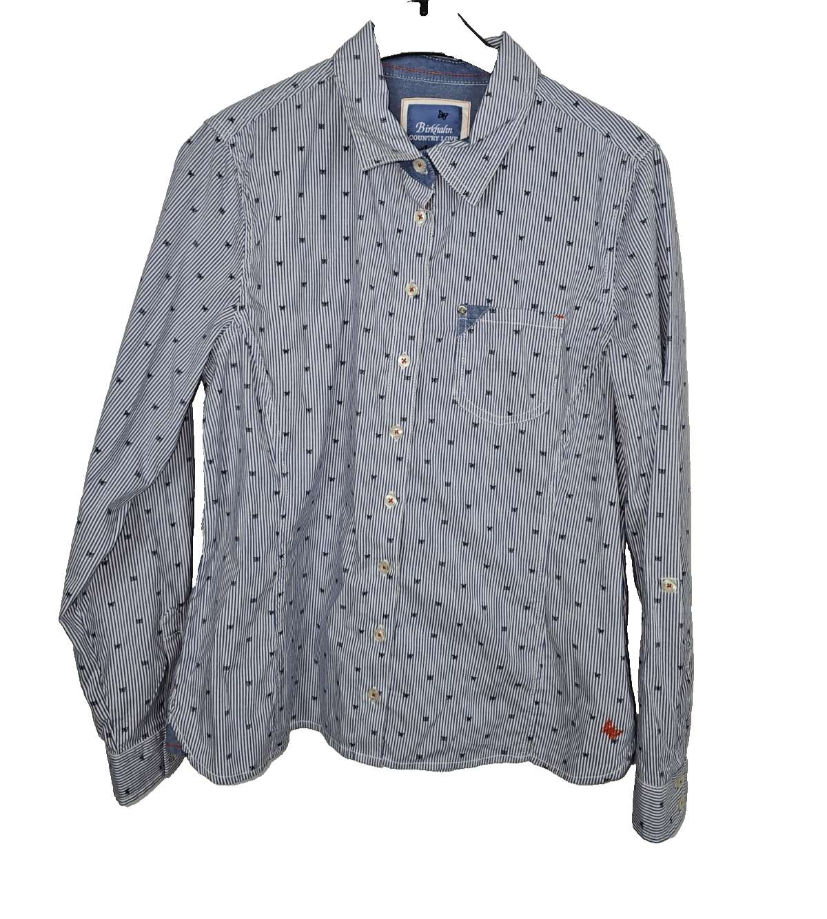 EK8025 Damen Bluse von Birkhahn, Blau, Ge. 400