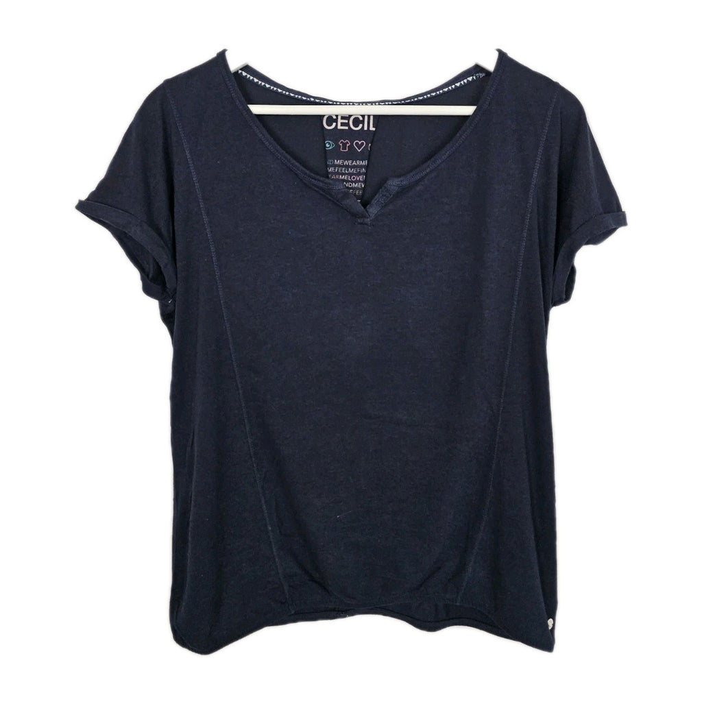 EK9258 Damen T-Shirt von Cecil, Dunkelblau, Gr. S0