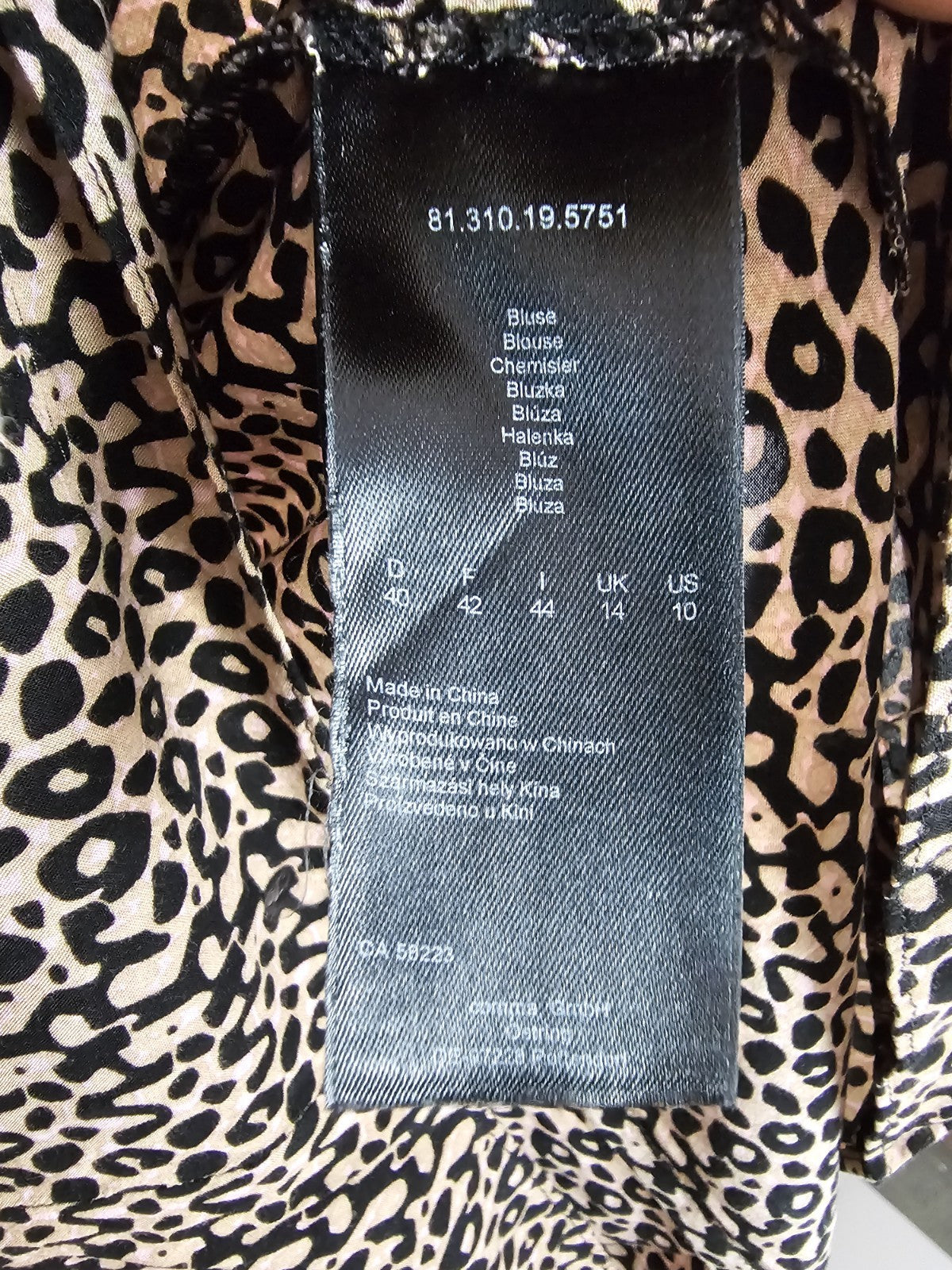 EK9181 Damen Bluse von Comma, Braun, Gr. 403