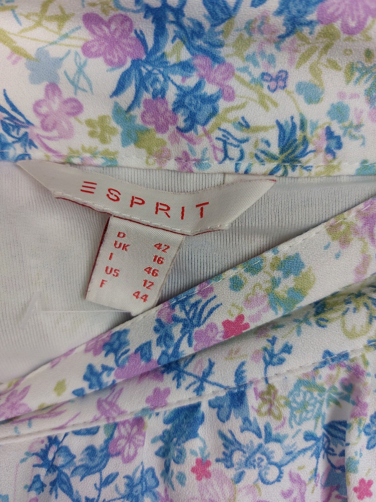 EK4582 Damen Rock von Esprit, weiß geblümt, Gr. 422