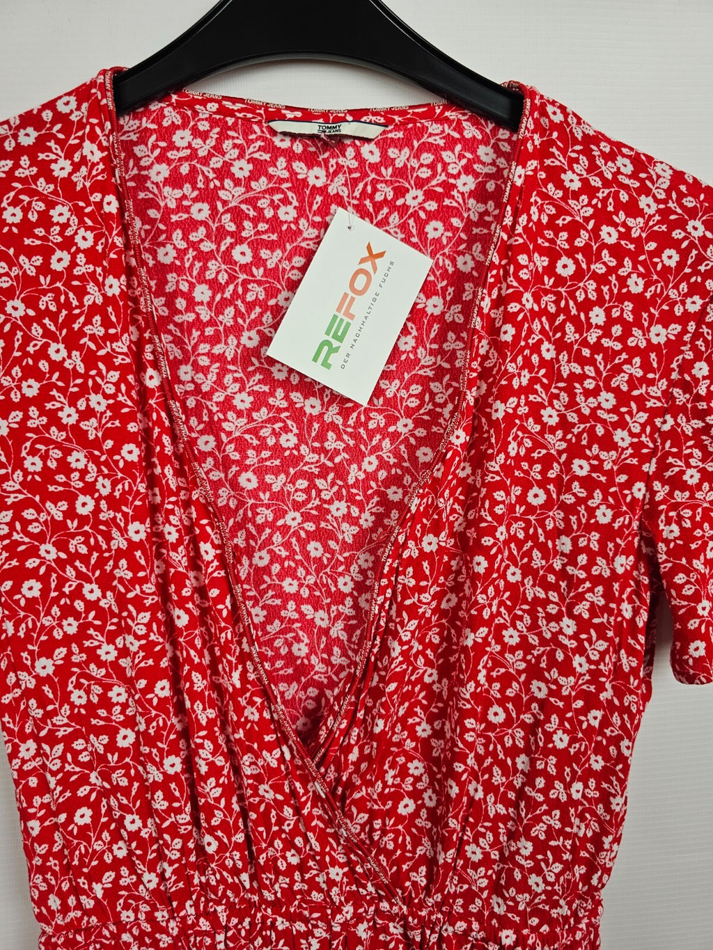 EK5432 Damen Jumpsuit, rot/weiß von Tommy Hilfiger, Gr. XS2