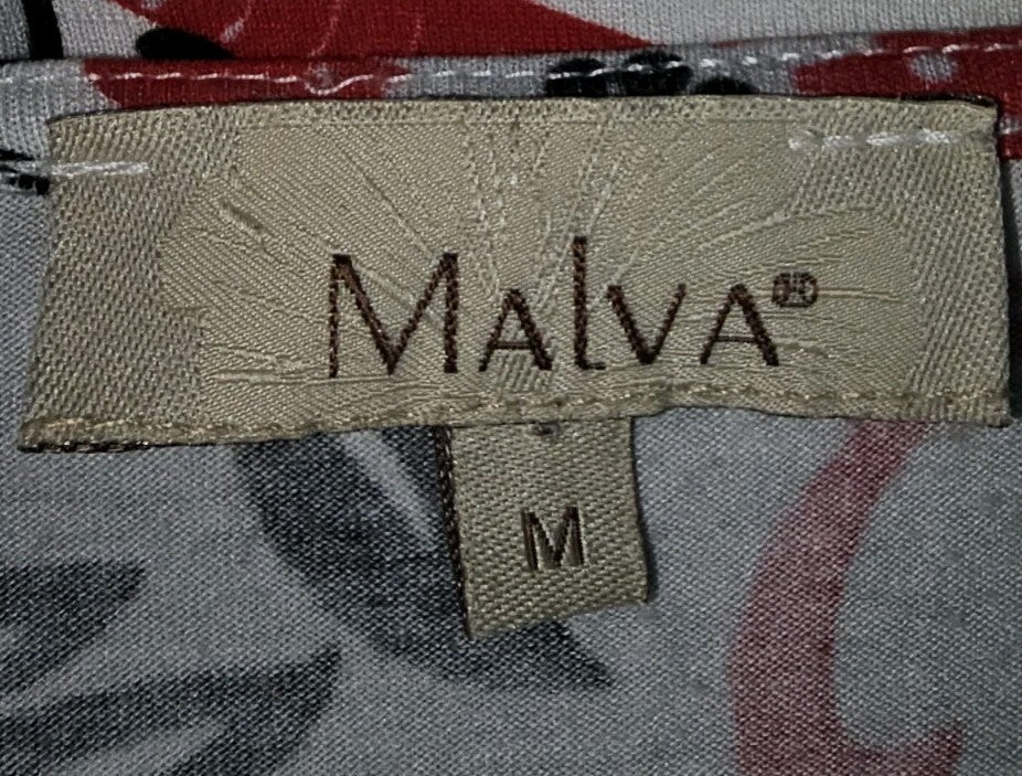 EK10280 Damen T-Shirt von Malva, rot-schwarz-grau-weiß, Gr.M1