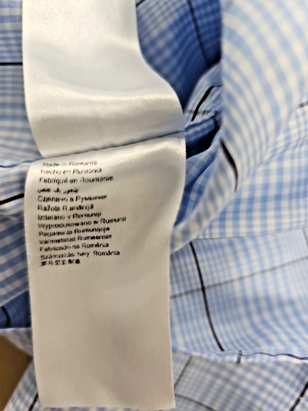 EK6215 Herrenhemd Eton Gr 46 Blau Karriert Wie Neu3