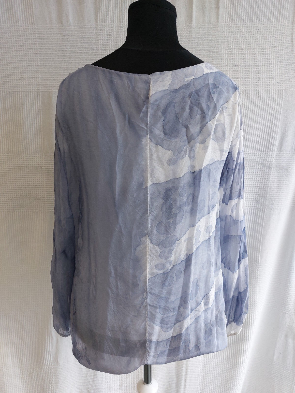 EK0318 Damen Bluse von Diff, blau, Gr.L5