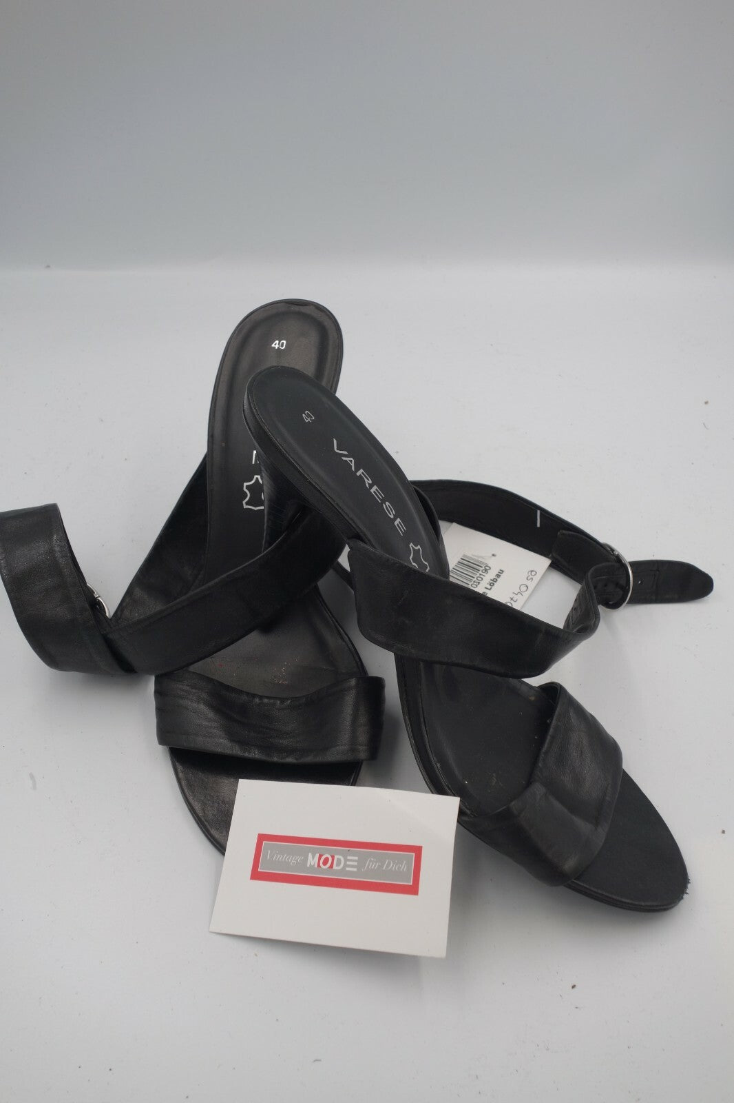 ES0476 Damen Sandalen von Varese, schwarz, 400