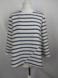 EK4702 Damen Shirt von Opus, blau/weiß, gestreift, gr. 360