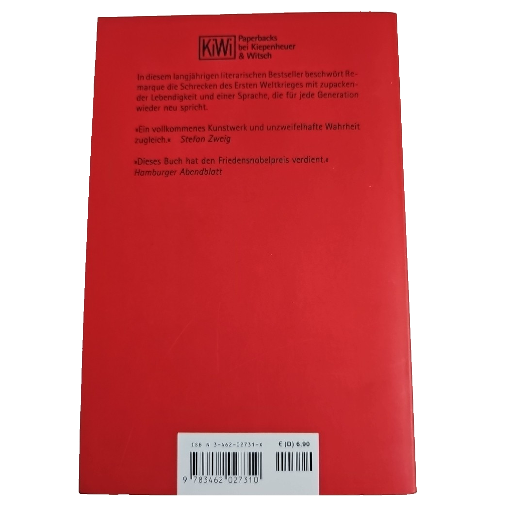 EB2490 Im Westen nichts Neues: Roman. Ohne Materialien von Erich Maria 1