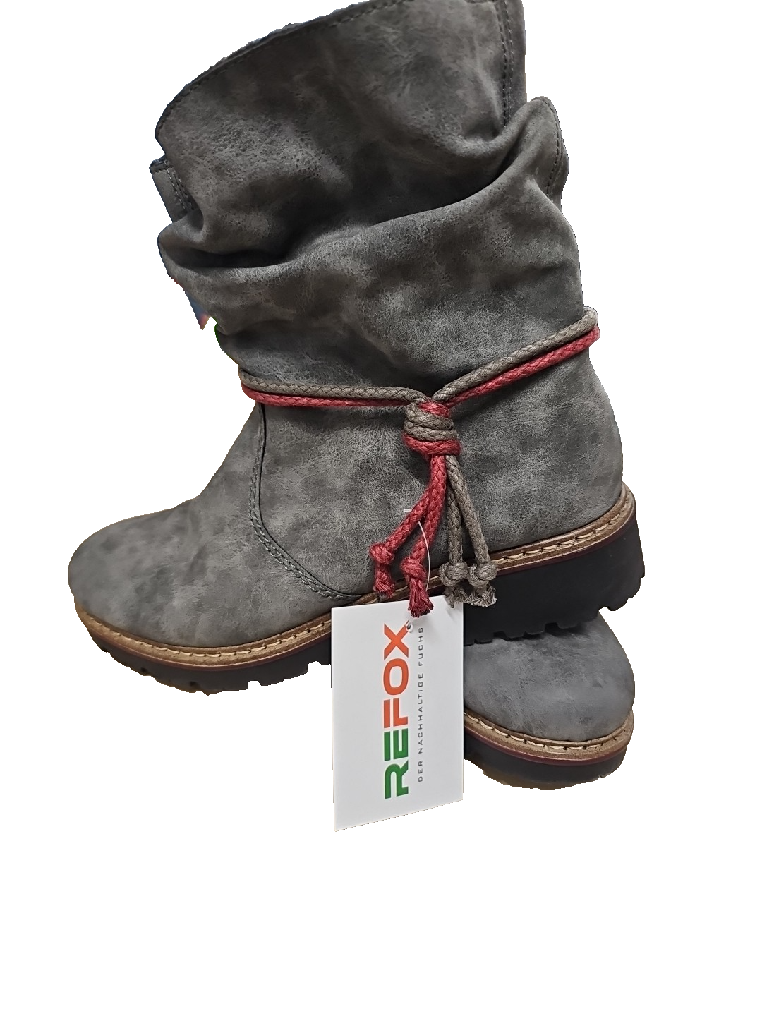 Es705 Winter Stiefelette Rieker Gefüttert Grau Gr 40 wie neu1