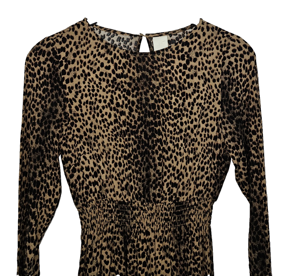 EK7860 Damen Kleid von H&M, Braun, Gr. 341