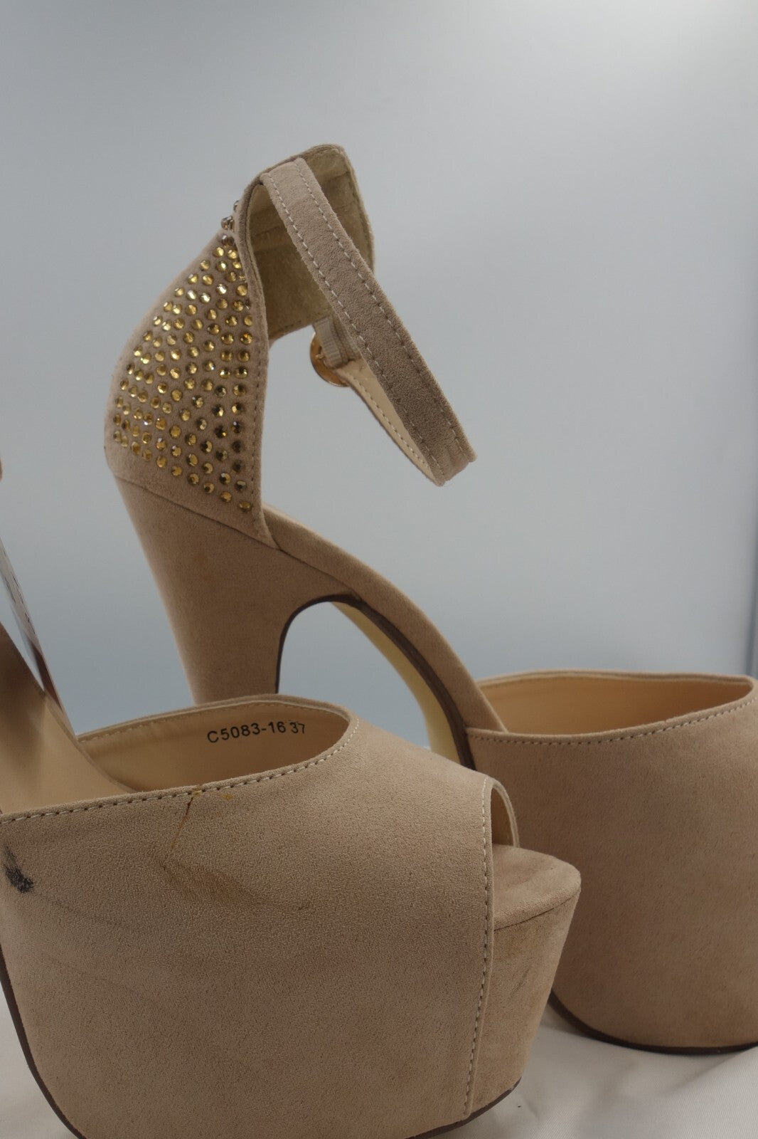ES0158 Damen Pumps von Tulipano, beige, Gr. 373