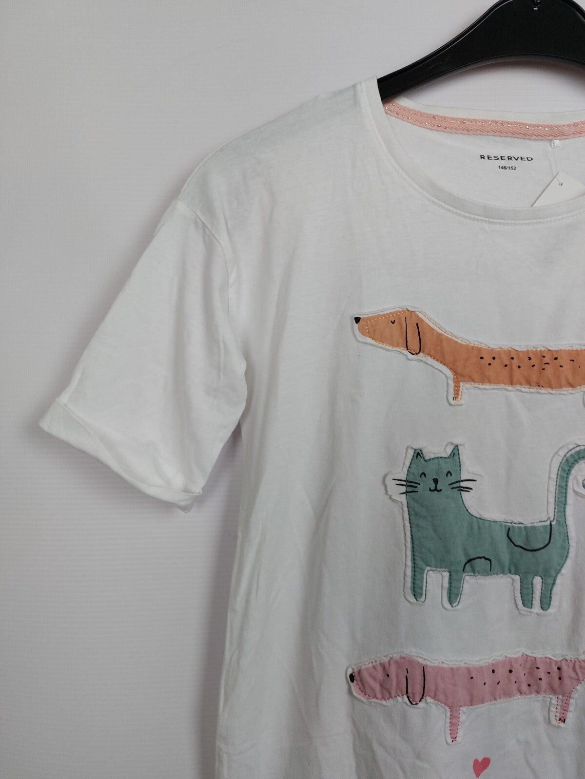 EK4370 Mädchen Kleid von Reserved, weiß, Gr. 146/1523