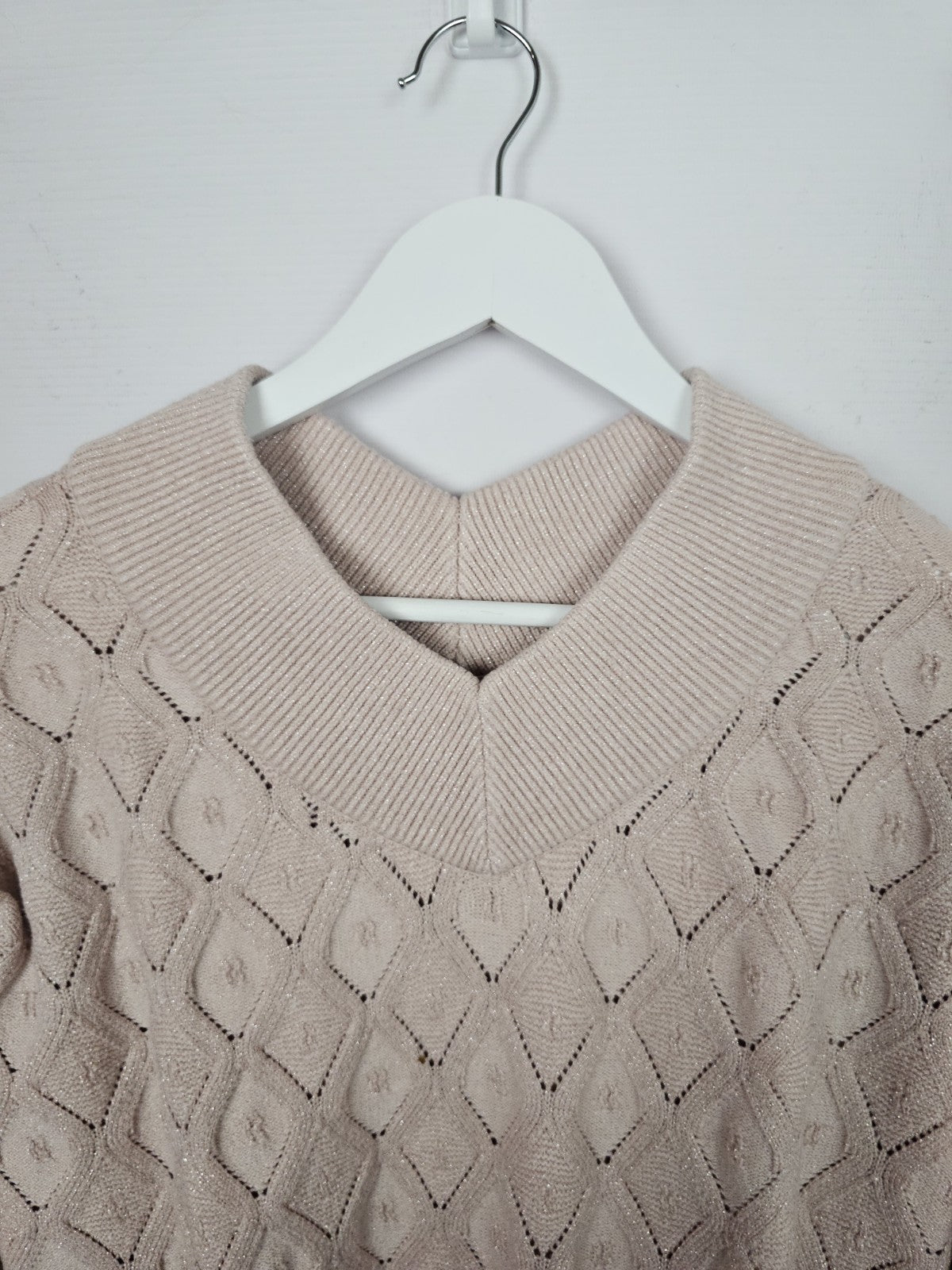 EK9094 Damen Pullover von Estelle Jolie, Altrosa, Gr. 401